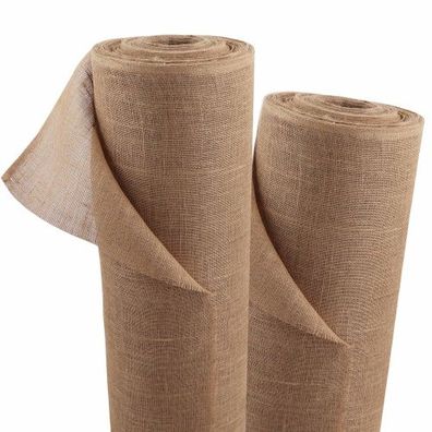 90m x 1m Jutegewebe 215g/ m² Jutematte Gartenjute Jute Stoff Sackleinen Juteband