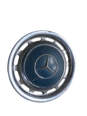 Mercedes Oldtimer Radkappe Radzierblende SILBER BLAU BLENDE 14 ZOLL 14"