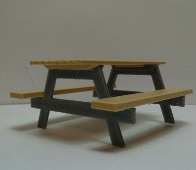 Spur G Picknick-Tisch Garten-Tisch Modellbau Bausatz Sitzgruppe auch für Aussen