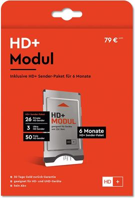 HD+ CI+ Modul inkl. Karte für 6 Monate - Serien, Filme und Sport in HD-Format