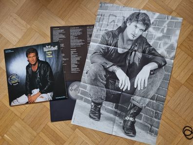 David Hasselhoff - Looking For Freedom Vinyl LP Europe WITH POSTER