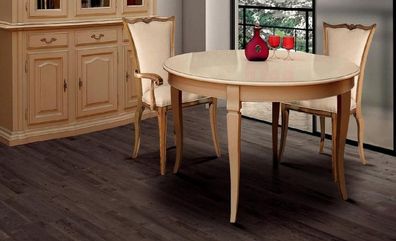 Esszimmer Tische Runde Möbel Esstisch Luxus Rund Tisch Massiv Holz Italien Neu