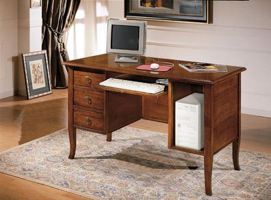 Italienische Möbel Büro Tisch Einrichtung Möbel Schreibtisch Echtholz Tische Neu