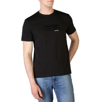 Calvin Klein -BRANDS - Bekleidung - T-Shirts - K10K108835-BEH - Herren - Schwartz