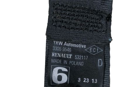 Sicherheitsgurt Gurt hinten rechts HR 33059546 Renault Twingo II CN0 07-14