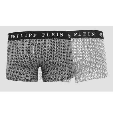 Philipp Plein - Boxershorts - UUPB41-99-BI-PACK-BLK-WHT - Herren - Gröss...