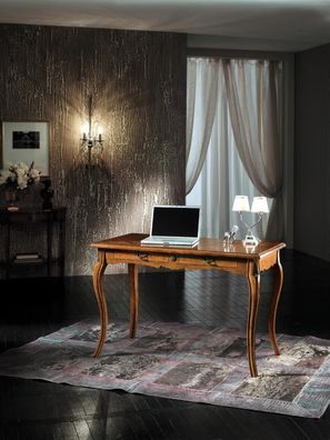 Computertisch Sekretär Schreibtisch Echtholz Büro Tisch Italienische Tische Neu
