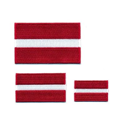 3 Lettland Riga Flaggen Baltikum EU Flags Patch Aufnäher Aufbügler Set 1054