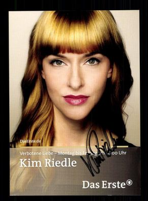 Kim Riedle Verbotene Liebe Autogrammkarte Original Signiert ## BC 195066