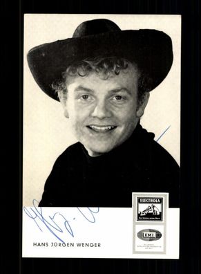 Hans Jürgen Wenger Autogrammkarte Original Signiert ## BC 195405
