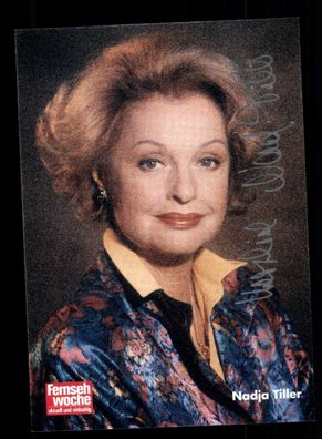 Nadja Tiller Autogrammkarte Original Signiert # BC 195758