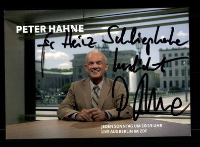 Peter Hahne ZDF Autogrammkarte Original Signiert # BC 196228