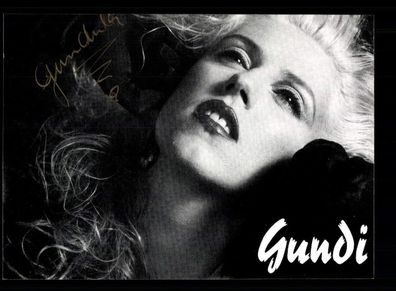 Gundi Autogrammkarte Original Signiert ## BC 196436