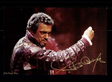 Placio Domingo Autogrammkarte Druck Signiert ## BC 196944