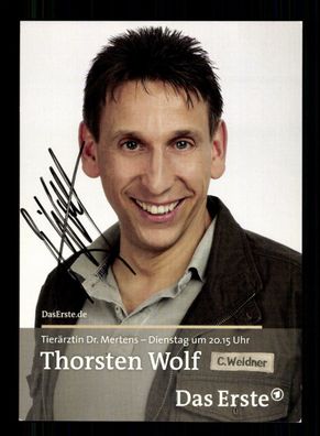 Thorsten Wolf Tierärztin Dr. Martens Autogrammkarte Original Signiert# BC 197268