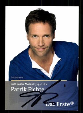 Patrik Fichte Rote Rosen Autogrammkarte Original Signiert ## BC 192757