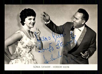 Sonja Siewert und Herbert Klein DDR Autogrammkarte Original Signiert## BC 194446