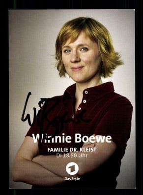 Winnie Boewe Familie Dr. Kleist Autogrammkarte Original Signiert # BC 197355