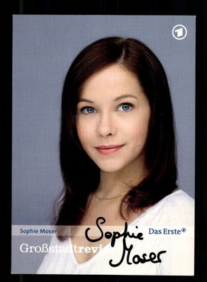 Sophie Moser Großstadtrevier Autogrammkarte Original Signiert # BC 197368
