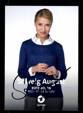Solveig August Rote Rosen Autogrammkarte Original Signiert # BC 197402