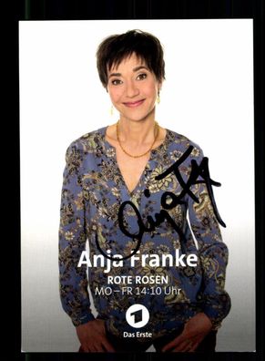 Anja Franke Rote Rosen Autogrammkarte Original Signiert # BC 197498