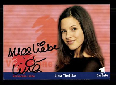 Lina Tiedtke Verbotene Liebe Autogrammkarte Original Signiert # BC 197699