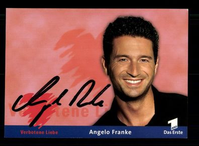 Angelo Franke Verbotene Liebe Autogrammkarte Original Signiert # BC 197700