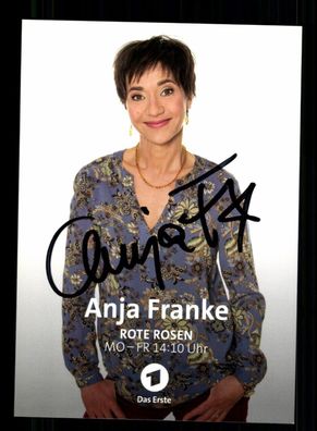 Anja Franke Rote Rosen Autogrammkarte Original Signiert ## BC 197865