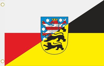Fahne Flagge Thüringen-Baden-Württemberg Hissflagge 90 x 150 cm