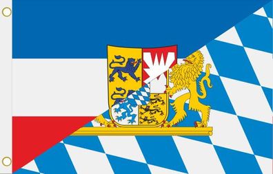 Fahne Flagge Schleswig-Holstein-Bayern Hissflagge 90 x 150 cm