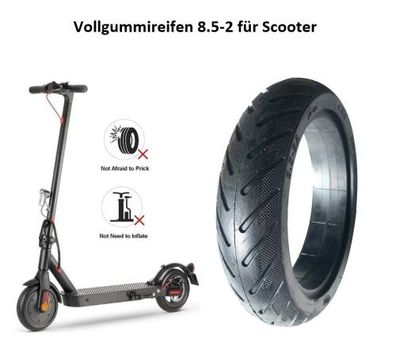 Elektro-Scooter Reifen 8.5-2 E-Scooter 8,5x2 E Scooter 8 1/2x2 E Bike 8,5 Zoll