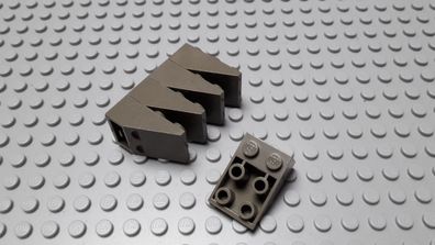 Lego 5 Steine 33 Grad Negativ 2x3 Altdunkelgrau Nummer 3747a