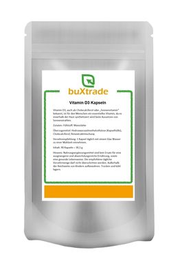 Vitamin D3 Kapseln 90 Stück