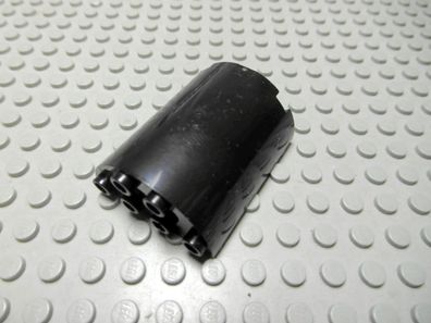 Lego 1 Zylinder Halbzylinder 2x4x4 schwarz Nummer 6259