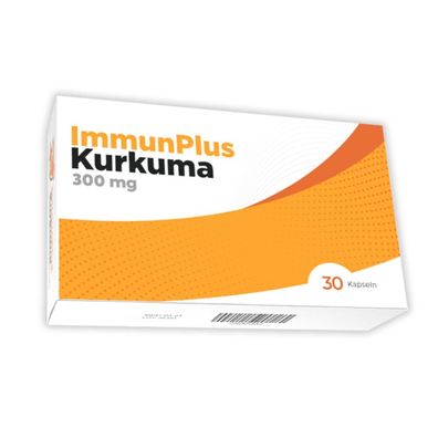 ImmunPlus Kurkuma 300mg Curcumin reines Kurkuma Nahrungsergänzung hohe Bioverfügbarke
