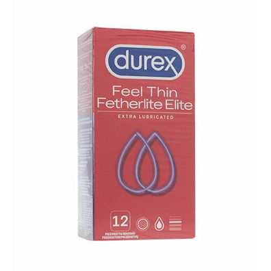 Durex Feel Thin Extra Lubricated Kondome 12 Stück