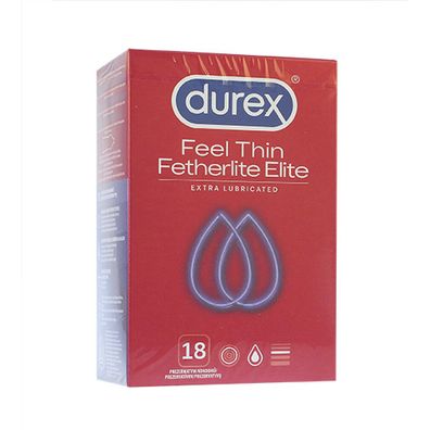 DUREX Fetherlite Elite dünnere Kondome mit mehr Gel 18 Stk.