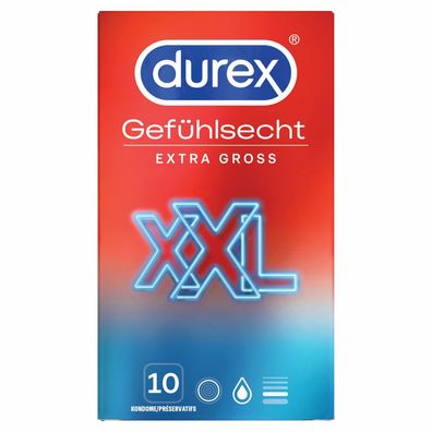 Durex Gefühlsecht extra groß10
