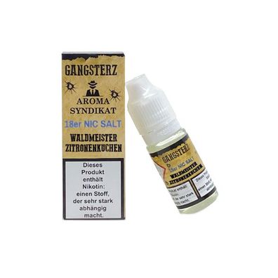Gangsterz - Waldmeister Zitronenkuchen - Nikotinsalz Liquid 18 mg/ ml