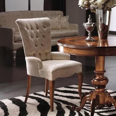 Esszimmer Lehnstuhl Polsterstuhl Luxus Sessel Stuhl Stühle Arbeitszimmer Möbel