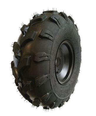 Komplettrad Felge Reifen 3-Loch 18x9,5-8 schwarz Offroad Bereifung hinten rechts