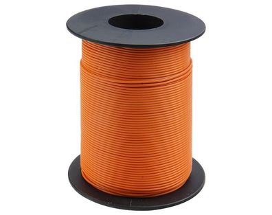 Kupferschaltlitze 0,25 mm² / 25m auf Spule orange