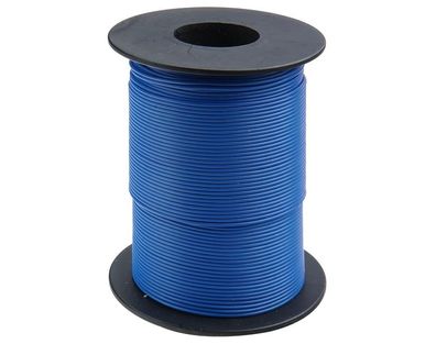Kupferschaltlitze 0,25 mm² / 50m auf Spule blau