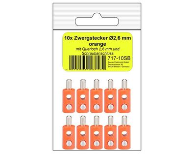 B 10 Zwergstecker orange in SB