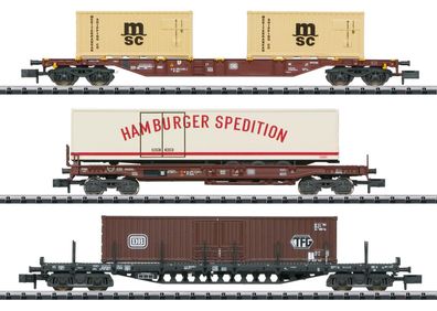 Minitrix 18702 Containerwagen-Set Containerverkehr