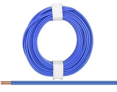 Zwillingslitze 0,14 mm² / 5 m blau-blau