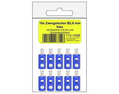 B 10 Zwergstecker blau in SB