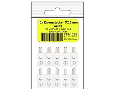 B 10 Zwergstecker weiss in SB