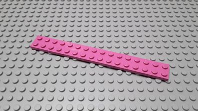 Lego 1 Platte 2x16 Dunkelrosa Nummer 4282