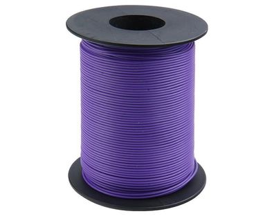 Kupferschaltlitze 0,25 mm² / 50m auf Spule violett